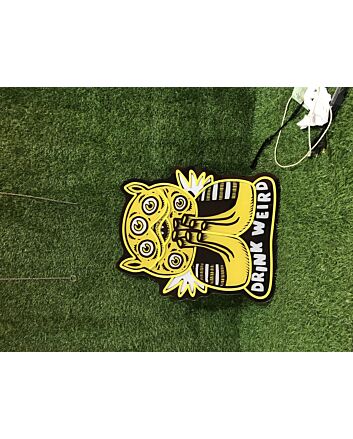 Elevate Your Bar, Office, or Party Ambiance with the Drink Weird UV Print LED Neon Sign.