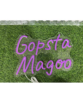 Add a Vibrant Touch to Your Bar, Wedding, and Home Decor with Gopsta Magoo Pink LED Neon Sign.