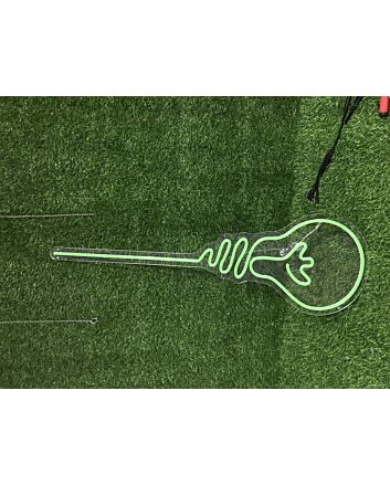 Light up Your Home, Office, or Party in Style with the Light Bulb Green LED Neon Sign.