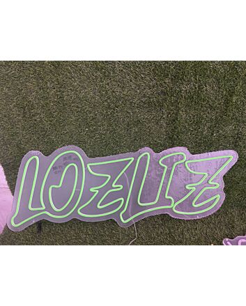 Enhance Your Space: Lozliz Green LED Neon Sign for Bars, Offices, and Trendy Home Decor.
