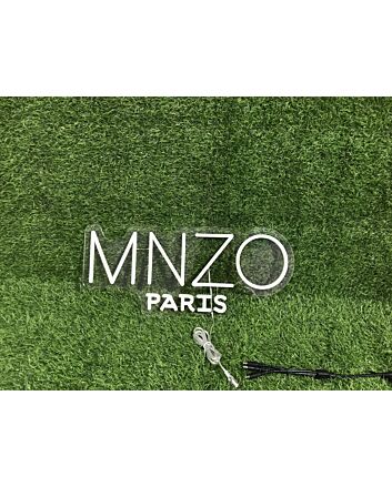 Brighten Up Your Space: Mnzo Paris White LED Neon Sign, Perfect for Office, Home Decor, and Chic Events