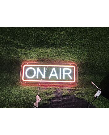 Brighten Your Studio, Bar, or Home Theater Ambiance with the On Air LED Neon Sign.