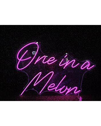 Brighten Up Your Bar, Office, or Wedding with the One In A Melvn Pink LED Neon Sign.
