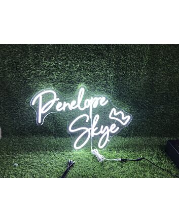 Brighten Up Your Space: Penelope Skye With Crown LED Neon Sign for Home Decor, Office Bliss, and Bar Ambiance