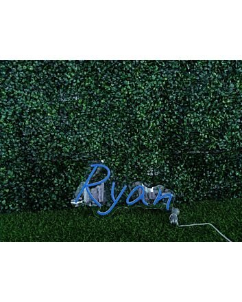 Elevate Your Space with Ryan Blue LED Neon Sign - Perfect for Home Decor, Office Ambiance, and Vibrant Bar Settings
