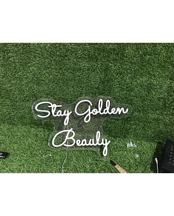 Brighten Your Bar, Office, or Wedding: Stay Golden Beauty Yellow LED Neon Sign Transforms Any Space