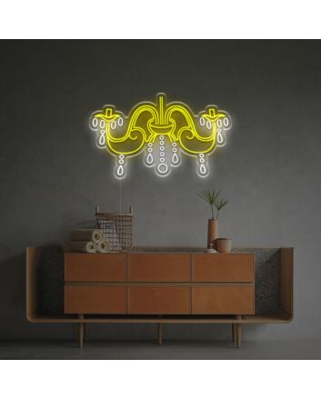 Elevate your space with the Crystal Chandelier LED Neon Sign, perfect for weddings, chic bars, and upscale store décor.