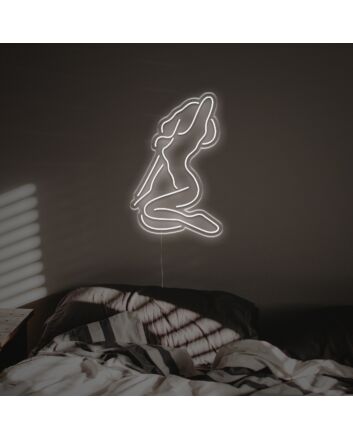 Brighten Up Your Bar, Office, or Wedding Ambiance with the Enchanting Lady LED Neon Sign.