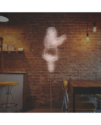 Brighten Your Tropical-themed Bar or Beach Wedding with Hawaii Lady LED Neon Sign