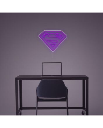 Brighten Up Your Game Room and Bar with the Iconic Superman Logo LED Neon Sign.