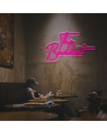 Brighten Up Your Bedroom, Office, or Gaming Space with The Baddest LED Neon Sign.