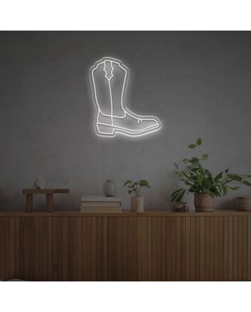 Brighten Up Your Western Themed Party or Country Home with the Cow Boy Boots LED Neon Sign.