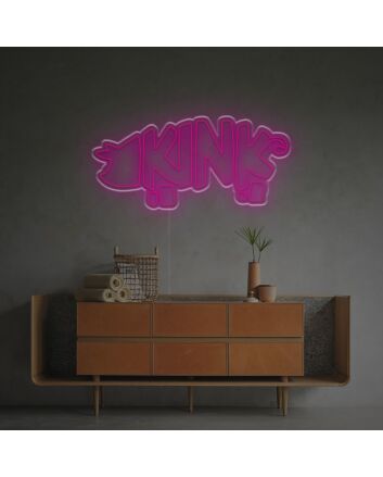 Brighten Up Your Space: Kink LED Neon Sign for Home Decor, Office Ambiance, and Lively Bar Atmospheres