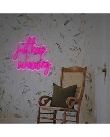 Brighten up Your Home, Office, or Store: Dive into Style with the Just Keep Swimiming LED Neon Sign