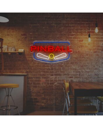 Brighten Up Your Game Room or Bar with the Vibrant Pinball LED Neon Sign