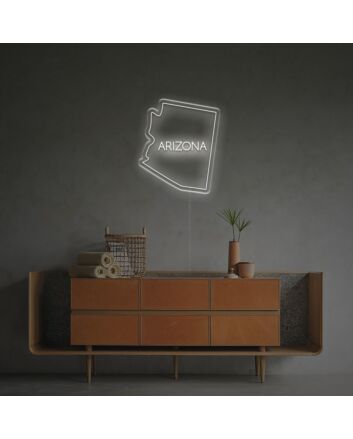 Brighten Up Your Space: From Home Decor to Office Ambiance with Arizona Map Outline LED Neon Sign
