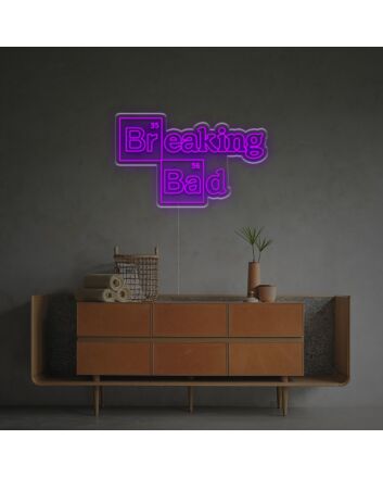Brighten up your Home, Bar, or Fan Cave with the Iconic Breaking Bad LED Neon Sign.