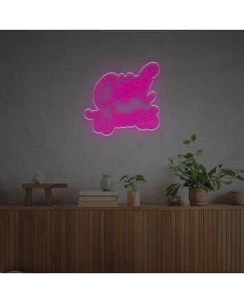 Brighten Your Beach-Themed Bar, Office, or Home Decor with the Catch Waves LED Neon Sign.