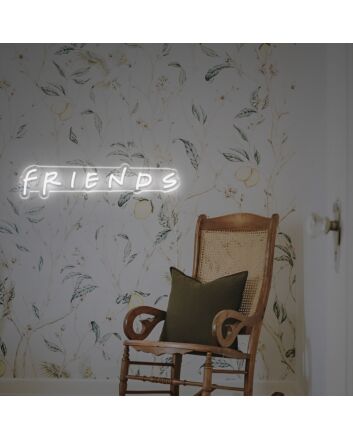 Brighten Your Gatherings and Spaces: Friends LED Neon Sign for Bars, Home Entertainment, and Office Decor.
