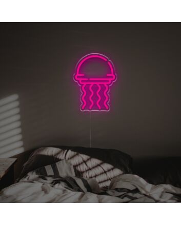Brighten Your Space: Jellyfish LED Neon Sign for Vibrant Home Decor, Cool Office Ambiance, and Lively Bars or Parties