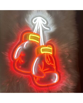 Light Up Your Gym, Home, or Bar: Transform Your Space with the Boxing Gloves Neon Sign for a Knockout Aesthetic