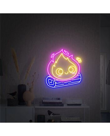 Add a Warm Glow to Any Occasion: Perfect for Home Decor, Offices, Stores, Bars, Weddings, and Parties with the Fire Led Sign Fire Light Up Sign Bonfire Neon Sign.