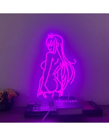 Brighten Your Space: Franxx Darling Neon Sign for Versatile Decor - Perfect for Game Rooms, Home Offices, and Chic Bars