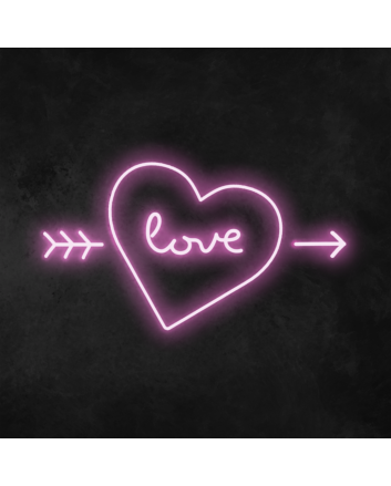 Love&#39; Heart Neon Sign