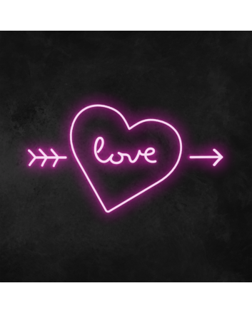 Love&#39; Heart Neon Sign