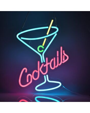 Customize Cocktail Glass Neon Sign