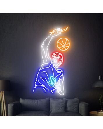 Slam Dunk Sakuragi Hanamichi Neon Sign Wall Decor: Brighten Up Your Home, Office, or Bar with Anime Flair.