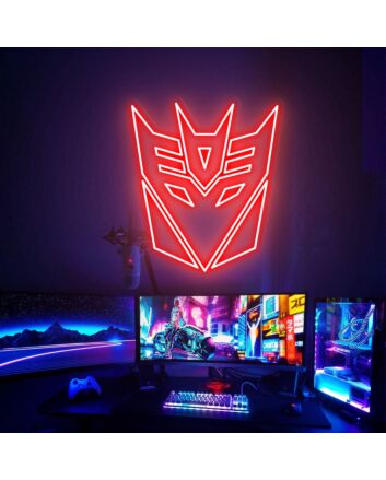 Brighten Up Your Space: Transformers Neon Sign for Game Room, Home Cinema, or Office Wall Decor, Perfect for Parties and Weddings.