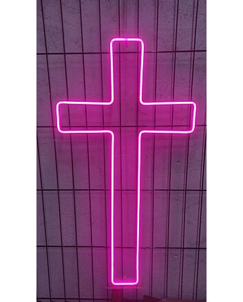 Brighten Your Spiritual Space: Cross Neon Sign Jesus Neon Christian Cross Wall Art Perfect for Home, Office, Worship Areas, and Special Celebrations.