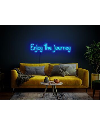Brighten Your Workspace and Motivate Your Team with the Enjoy the Journey Neon Sign - Perfect for Office Decor and Inspirational Settings.