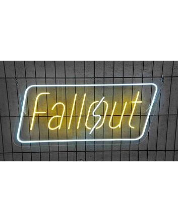 Brighten Up Your Gaming Room and Bar with Fallout Neon Sign Wall Art - The Ultimate Game-Inspired Decor for Any Occasion.