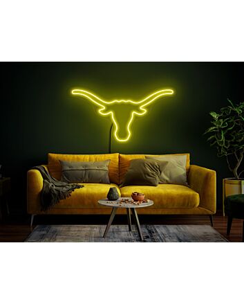 Elevate Your Space with Longhorn Neon Sign Texas Neon Sign Bull Neon Sign Western Neon Sign for Chic Home Decor, Office Styling, Storefront Appeal, Bar Ambiance, and Memorable Weddings & Parties.
