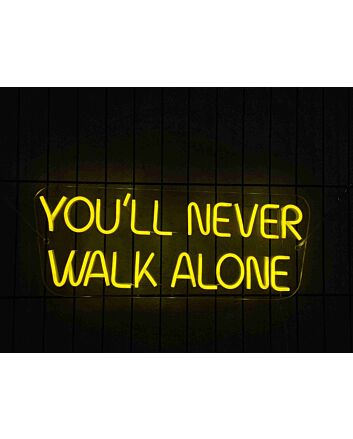 Brighten Your Game Nights, Celebrations, and Home Spaces with the Vibrant &quot;You&#039;ll Never Walk Alone&quot; Neon Sign – The Ultimate Liverpool Decor for Fans