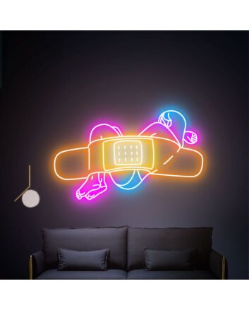 Add a Vibrant Touch to Your Home, Bar, or Party Ambience with the Girl Band-Aid Led Neon Sign Creative Woman Body Party Crazy Neon Light.