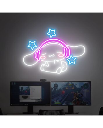 Brighten Your Child&#039;s Bedroom and Elevate Parties with Kawaii Anime LED Neon Sign - Ideal for Kids Room Decoration and Versatile Wall Neon Light Display.