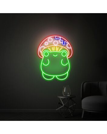 Brighten Up Your Space: Versatile Mushroom Frog Led Neon Sign Neon Wall Art for Unique Home Decor, Office Vibes, and Memorable Parties