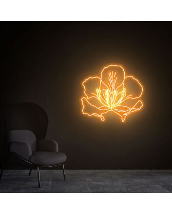 Brighten Your Spaces: Phoenix Flower Led Neon Sign - A Perfect Touch for Bedroom Decor, Office Ambiance, and Romantic Weddings.