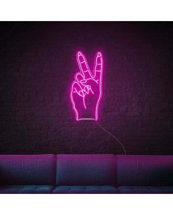 Peace Sign LED Neon Sign