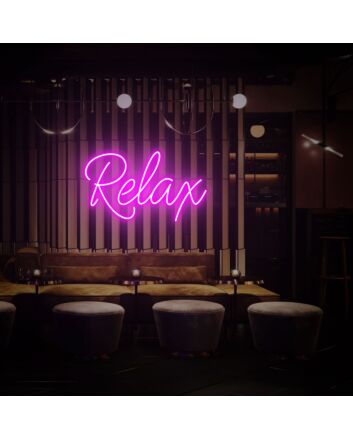 Brighten Your Space with Relax Led Neon Sign: Perfect for Home Decor, Office Ambiance, Storefronts, Bars, and Weddings.