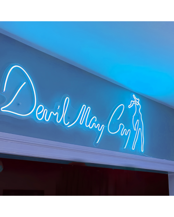 Neon sign for Devil May Cry