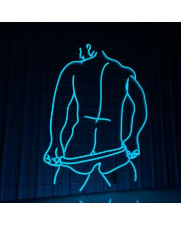 Brighten Up Your Bar or Bachelor&#039;s Party with the Bikini Man Naked Led Neon Sign – The Ultimate Manr Bar Hanging Decor!