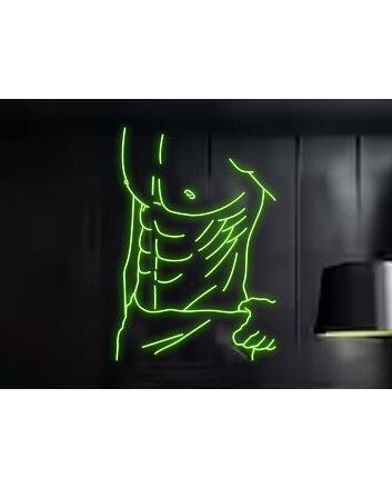 Light Up Your Bar, Club or Gay Pride Event with Bikini Naked Male Led Neon Sign - A Gay Charming Body Club Neon Led Sign Highlight.