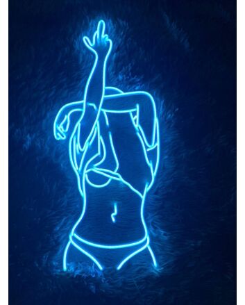 Brighten Up Your Bar, Bedroom, or Bachelor Pad with Bikini Woman Naked Led Neon Sign Woman Neon Led Sign Blue.