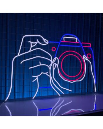 Capture the Perfect Atmosphere in Your Home, Office, or Photography Studio with the Camera Led Neon Sign Custom Camera Led Sign.