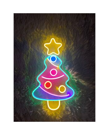 Brighten Up Your Festivities: Ideal for Home, Office, and Holiday Parties with Christmas Tree Neon Light Merry Christmas Led Neon Sign Custom Christmas Led Neon Sign.