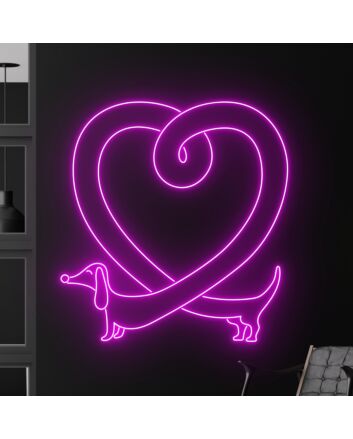 Brighten Up Your Space: Cute Dachshund Butt LED Neon Sign for Home Decor, Office Charm, and Fun Party Ambiance.